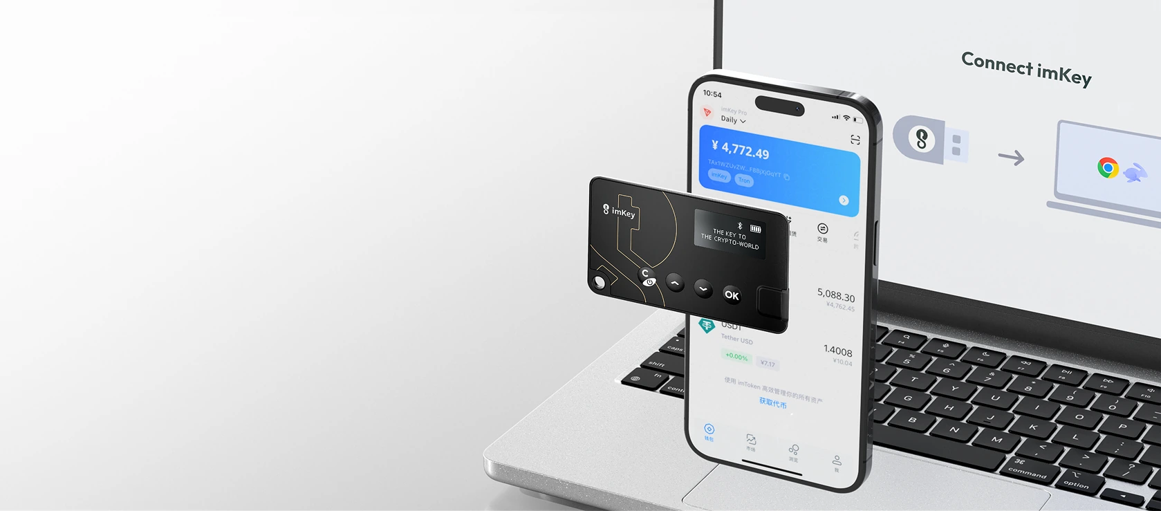 imKey Pro 多平台协同使用展示图