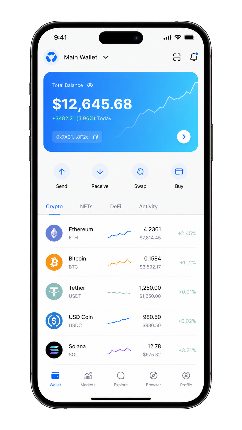 imKey Pro 与 imToken 配合实拍图